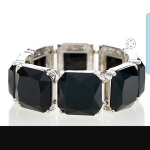 Silver plated stretchy bracelet